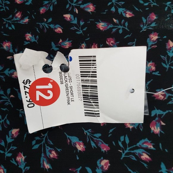 Forever 21 Women Black Floral Blouse Top, Size S - Picture 8 of 10